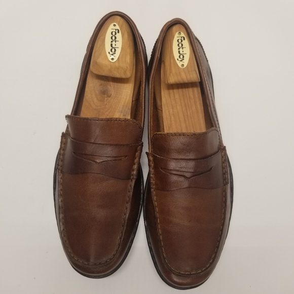 Born Mens Size 9.5M H04837 Penny Loafer Brown Leather Driving Shoe Moccasin - Picture 4 of 10